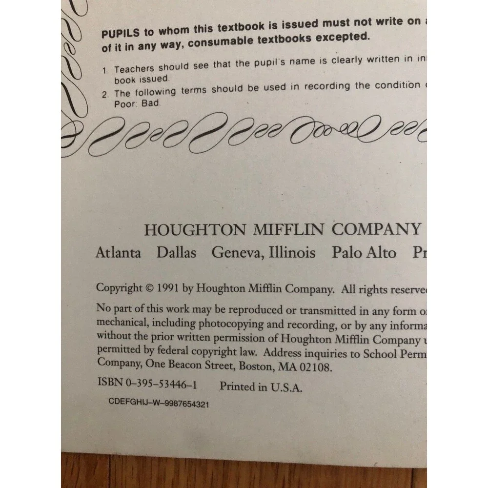 Vintage Houghton Mifflin Reading My New Glasses & Hop on Top Childrens Books